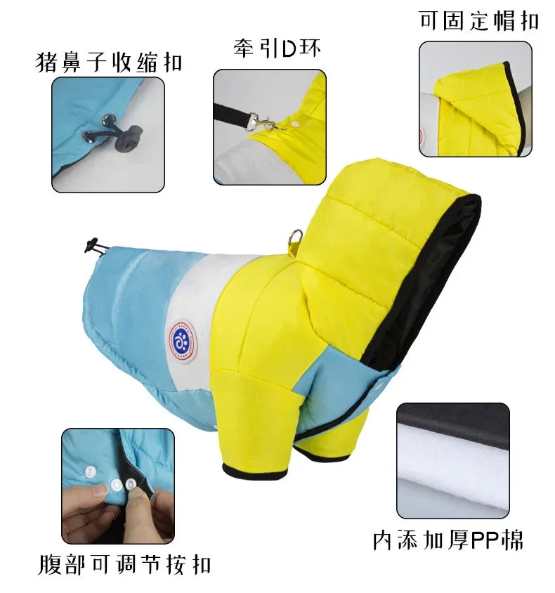 🧥 Dog Winter Jacket 🐶 Warm Padded Coat for Small & Medium Pets