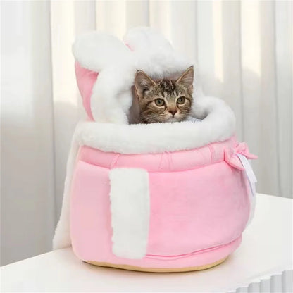 Dog Carrier Backpack – Winter Warm Travel Bag for Small Pets