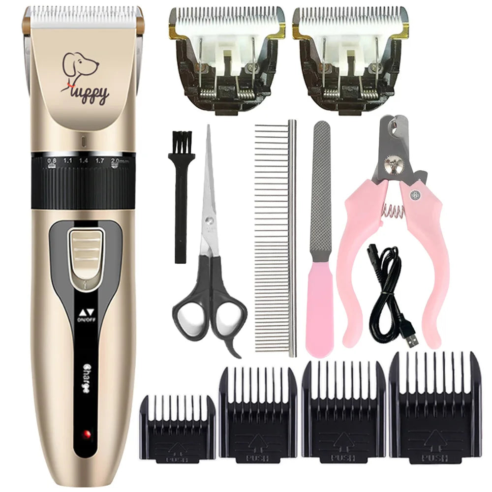 Cordless Pet Hair Clipper for Dogs Cats Rabbits Grooming