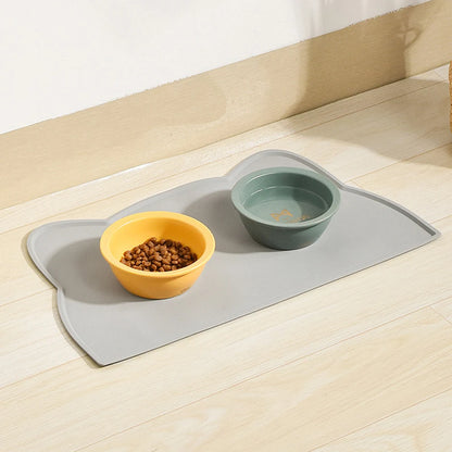 🧼 Waterproof Pet Feeding Mat 🐾 Non-Slip Silicone Placemat for Dogs & Cats