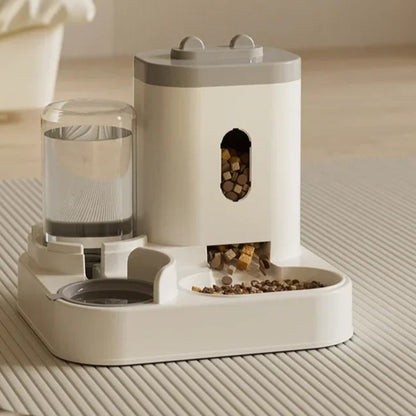 Auto Feeder & Water Bowl – Large Pet Food Dispenser ️