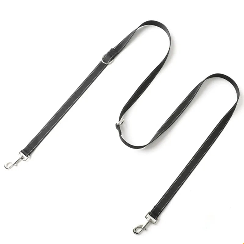 🏃‍♀️ Double Dog Leash 🐶 Reflective Hands-Free Running Lead