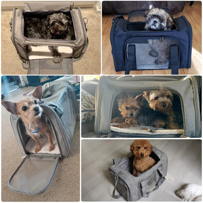 ✈️ Soft-Sided Dog Carrier Bag | Airline-Approved Travel for Small Pets 🐾