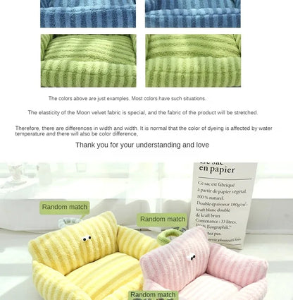 🛋️ Soft Sofa-Style Pet Bed 🐶 Warm & Stylish Winter Nest for Small Dogs & Cats