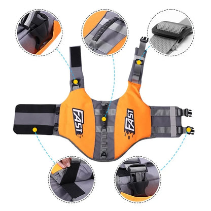 🐾 Dog Life Jacket 🛟 Adjustable Reflective Vest for Summer Adventures 🌊