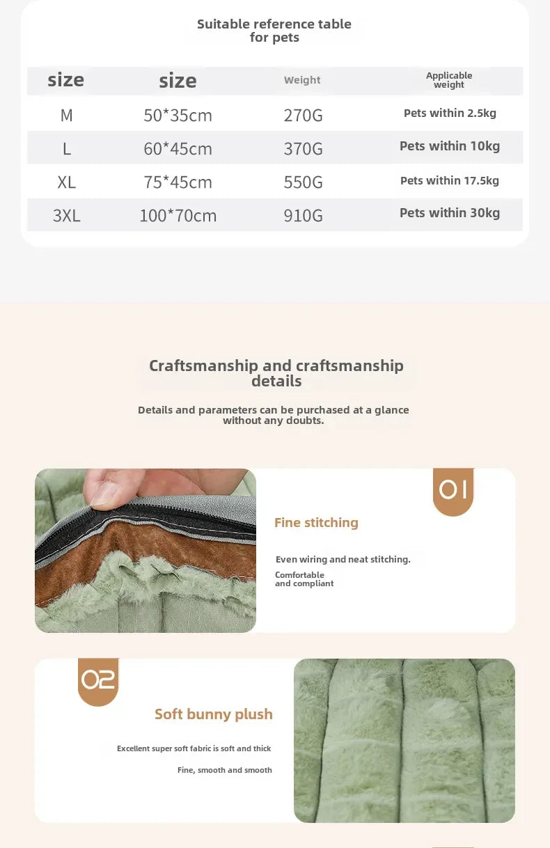 3XL Orthopedic Dog Bed 🧸 – Extra Large Cozy Winter Mat (Removable & Washable)