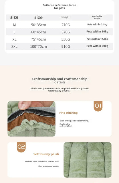 3XL Orthopedic Dog Bed 🧸 – Extra Large Cozy Winter Mat (Removable & Washable)