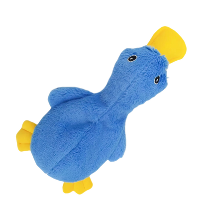 Plush Duck Dog Toy  🧸 Squeaky No-Stuffing Chew Toy for Puppies and Small Dogs