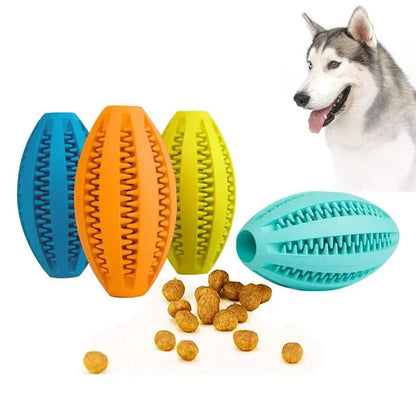 Dog Chew Ball Toy Tough Rubber Dental Ball