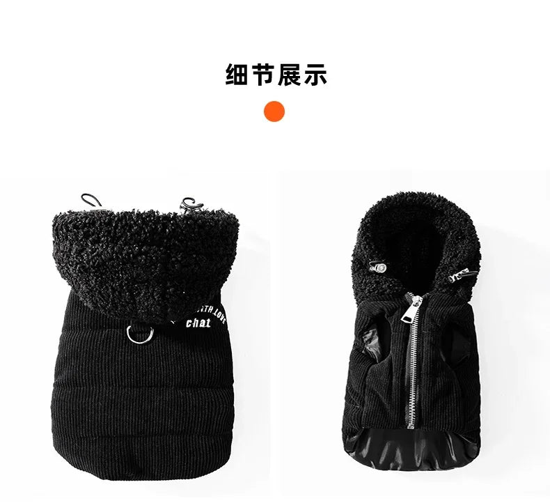 🧥 Quilted Dog Hoodie 🐾 | Warm Vest for Small Pets ❄️