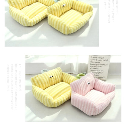 🛋️ Soft Sofa-Style Pet Bed 🐶 Warm & Stylish Winter Nest for Small Dogs & Cats