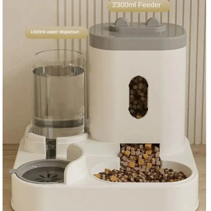 Auto Feeder & Water Bowl – Large Pet Food Dispenser ️