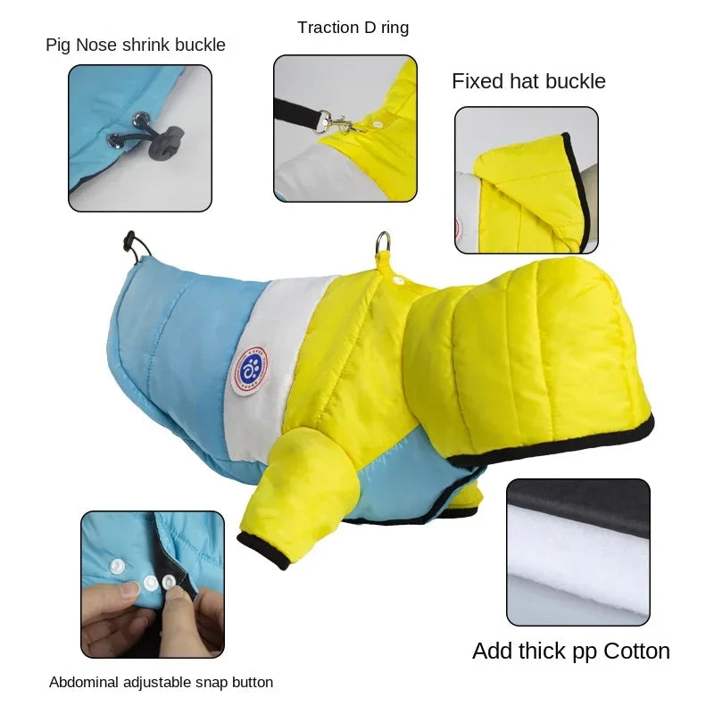 🧥 Dog Winter Jacket 🐶 Warm Padded Coat for Small & Medium Pets