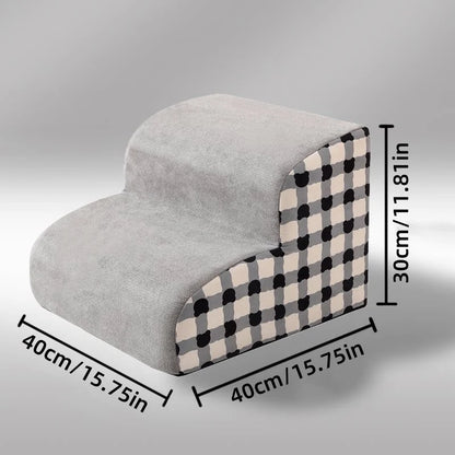 Pet Stairs for Small Dogs 🐾 1–3 Step Soft Washable Ladder