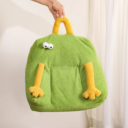 Cartoon Monster Plush Pet Sofa 🛋️ – Cute & Cozy Nest for Small & Medium Dogs & Cats
