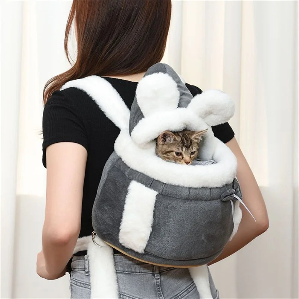 Dog Carrier Backpack – Winter Warm Travel Bag for Small Pets