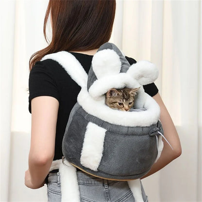 Dog Carrier Backpack – Winter Warm Travel Bag for Small Pets