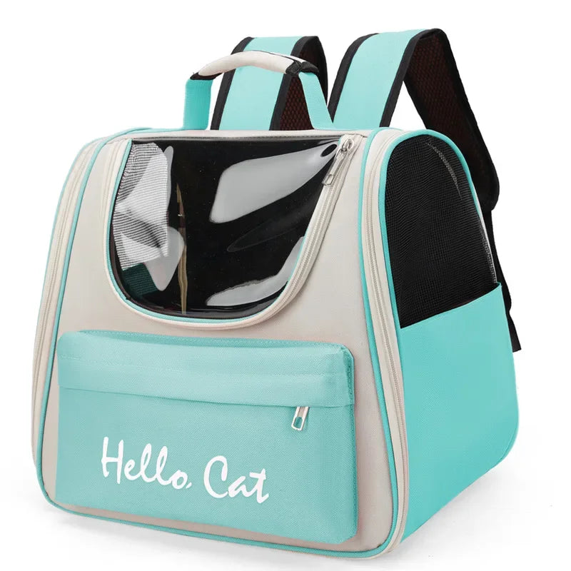 🎒 Cat Carrier Backpack 🌟 Breathable Travel Bag with Transparent Window (0~5.5kg)