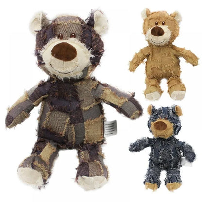 🧸 Squeaky Teddy Bear Dog Toy – Soft, Durable & Fun 🐕