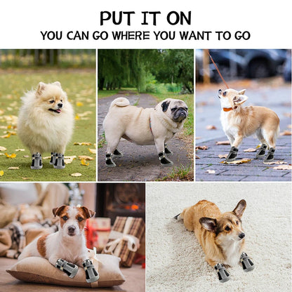 🐕 Warm Non-Slip Dog Boots for Winter & Outdoor Climbing ❄️