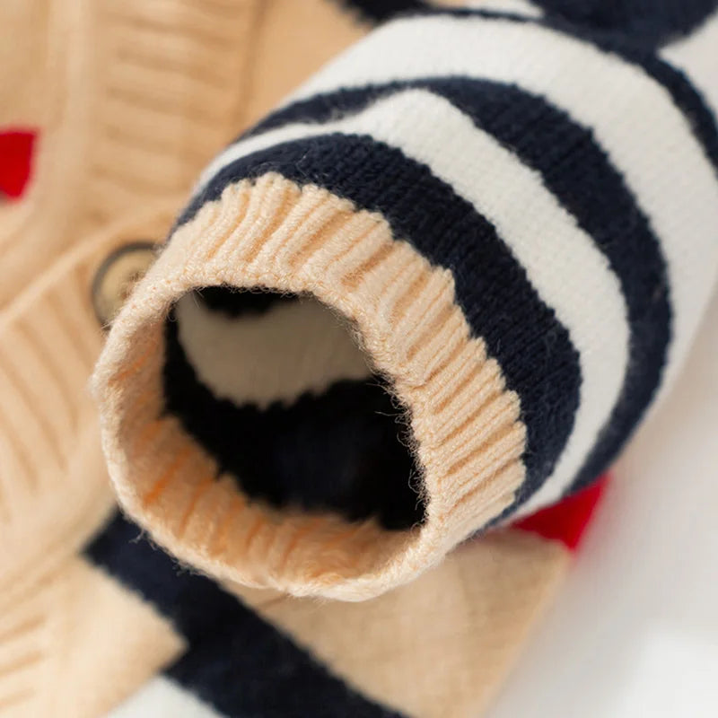 🧶 Striped Pet Sweater – Soft & Stylish Comfort for Small Pets