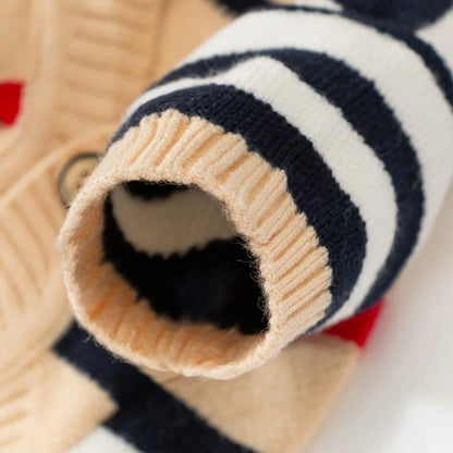 🧶 Striped Pet Sweater – Soft & Stylish Comfort for Small Pets