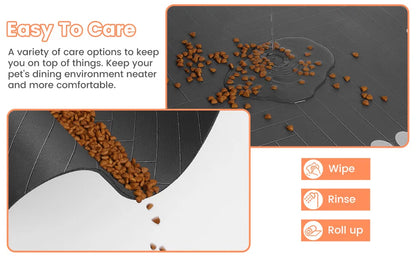 🍽️ Waterproof Pet Food Mat ✨ Non-Slip Placemat for Dogs & Cats