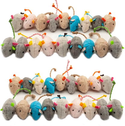 Catnip Mice Cat Toys – Rattle Interactive Play Set