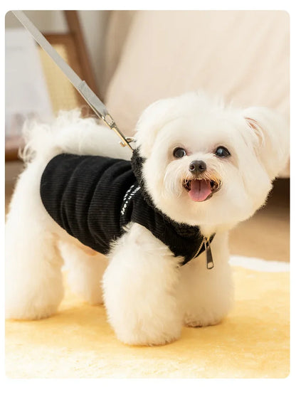 🧥 Quilted Dog Hoodie 🐾 | Warm Vest for Small Pets ❄️