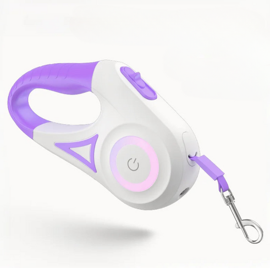 LED Dog Leash 🌈 Retractable & Rechargeable Light-Up Lead (3M/5M)